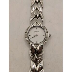 Caravelle By Bulova Rhinestone Ladies' Watch. 6.25" Band. New Battery. MINT